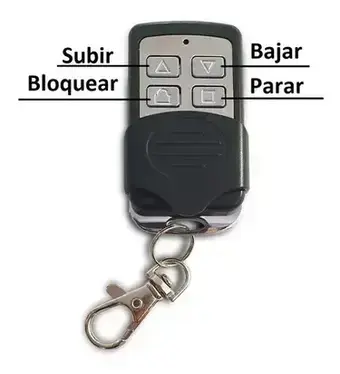 Control remoto para cortina metálica automatizada